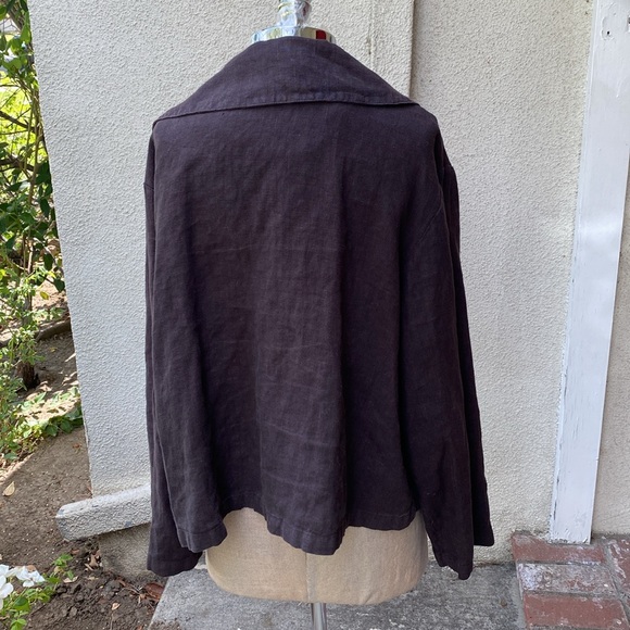 Bryn Walker 100% linen stunning brown jacket from high end boutique in Newport - Picture 5 of 12